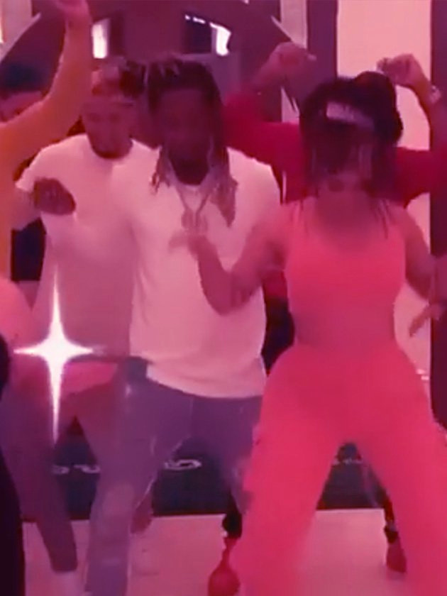 Cardi B dancing with Offset