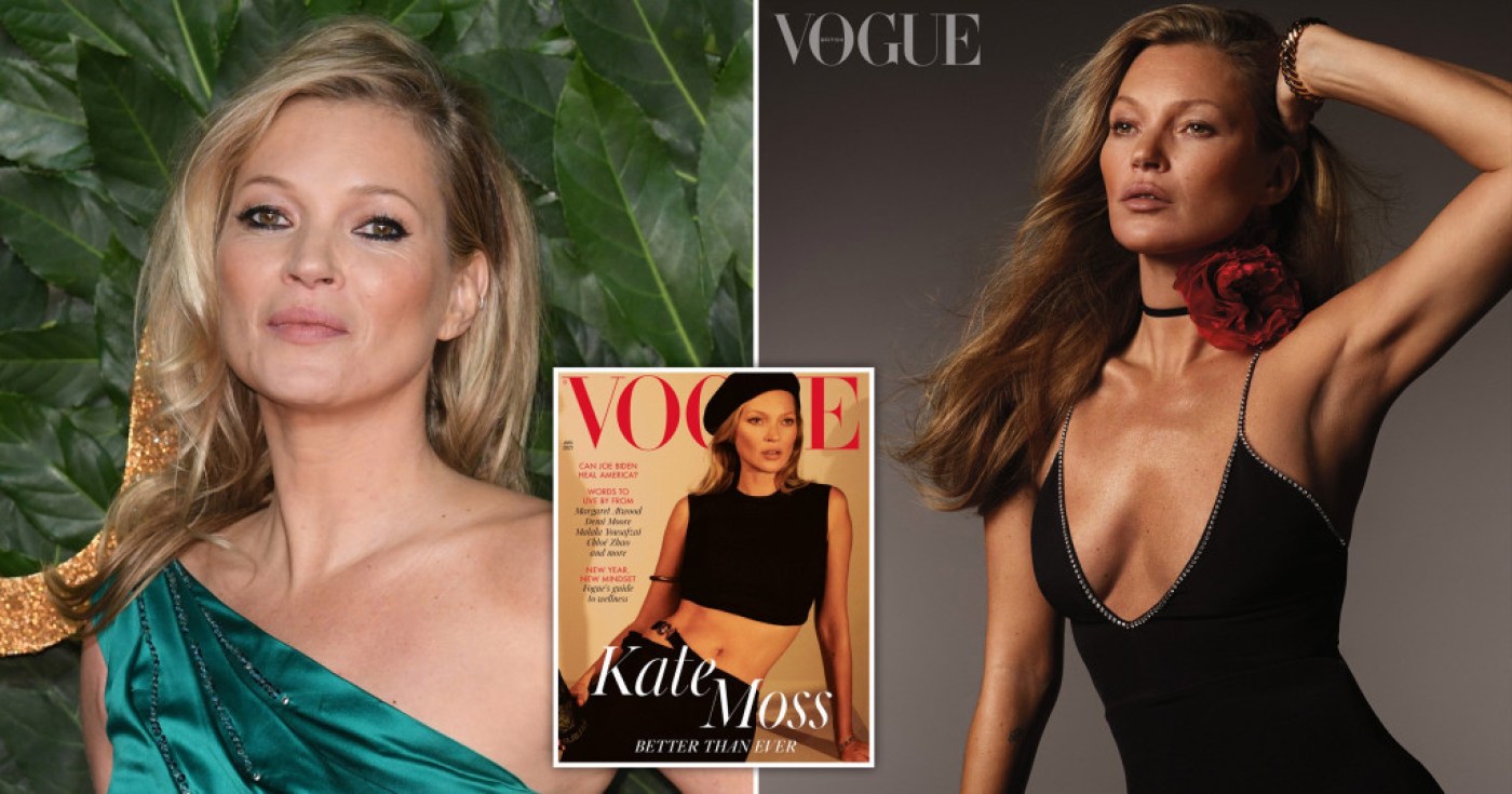 Kate Moss British Vogue cover 