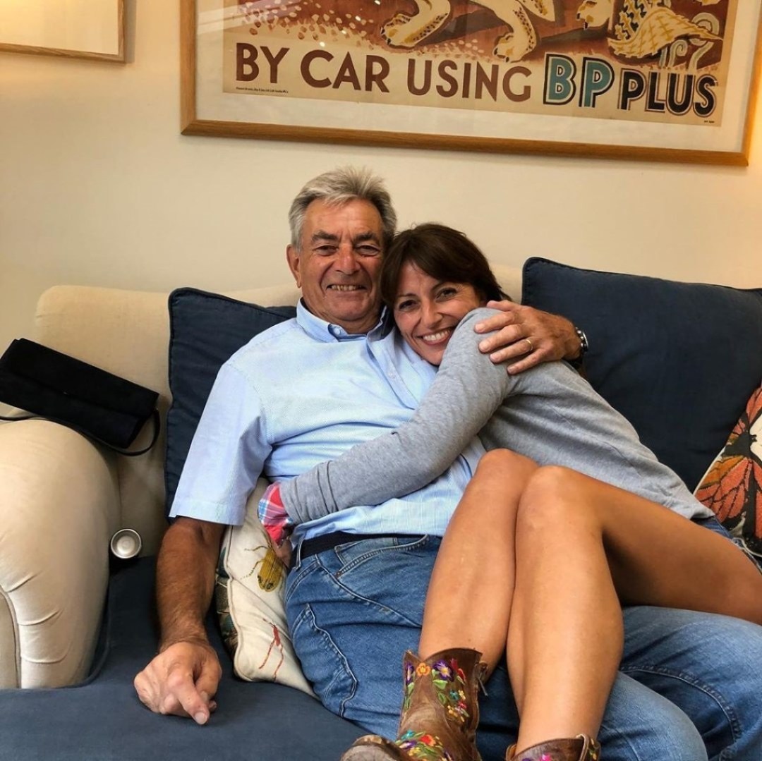 Father's Day tributes on instagram. Davina McCall and father Andrew