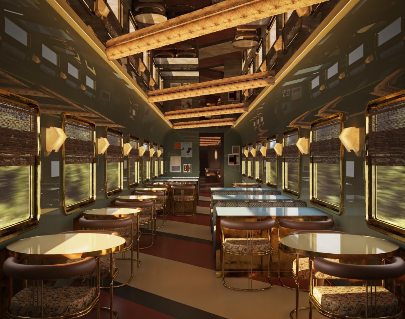 the dining space Orient Express